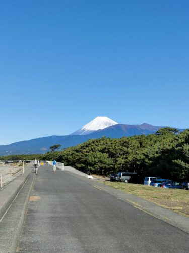 【景色シリーズ】千本浜から見る富士山は絶景